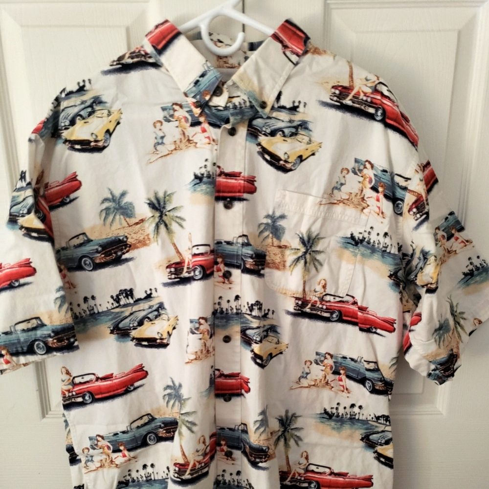 Mens 2XL RedHead classic car, route 66 shirt
